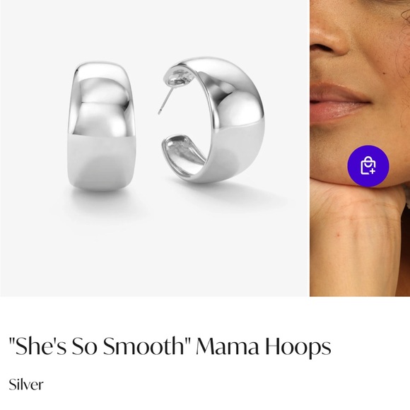 Melinda Maria Jewelry - Melinda Maria she is so smooth, mama hoops, silver